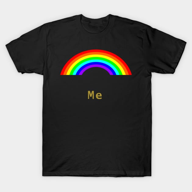 Gold Me Rainbow of Positivity T-Shirt by ellenhenryart